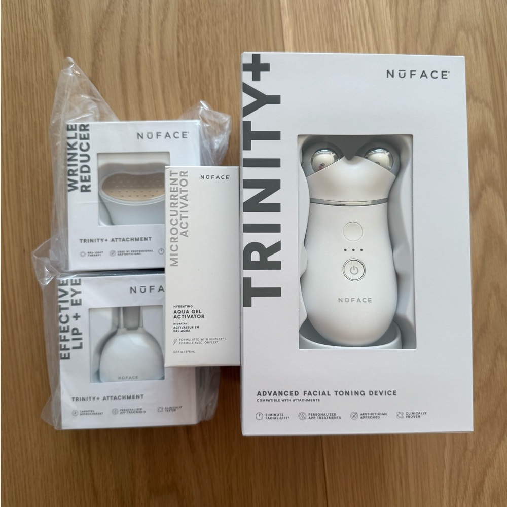 NuFace Trinity+ Advanced Facial Toning Device in White